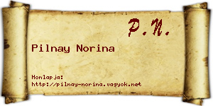 Pilnay Norina névjegykártya